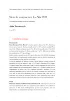 4/05/2011 - Note de conjoncture 6